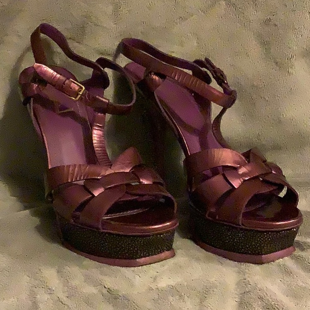 YSL Platform Stilettos